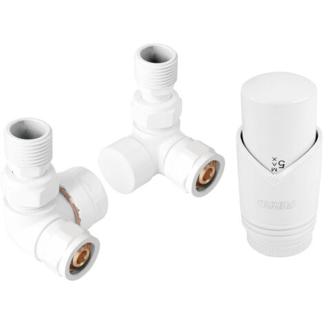 Dekoratives Thermostat-Set Typ ZTO30WH, axial, weiß, ohne Voreinstellung