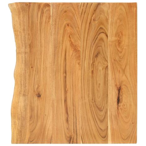 vidaXL Badezimmer-Waschtischplatte Massivholz Akazie 58x52x2,5 cm