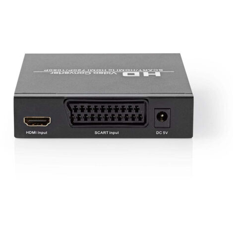 Hdmi konverter scart buchse hdmi ausgang 1x 35 mm audio out 1x digital audio one way 1080p 165 gbps aluminium anthrazit (1/5)