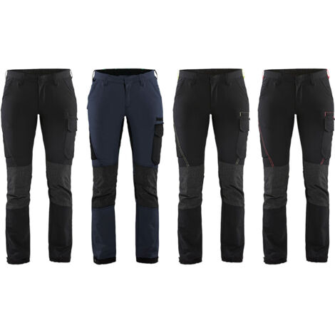 Blaklader 7122 Service Stretch 4 vie Damen Arbeitshose - XXL - Negro /Gris (1/5)