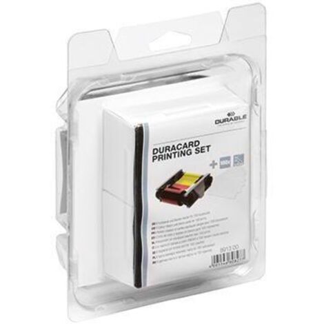 Namensschild DURACARD® PRINTING SET inkl. 1 YMCKO-Farbband 100 St./Pack.