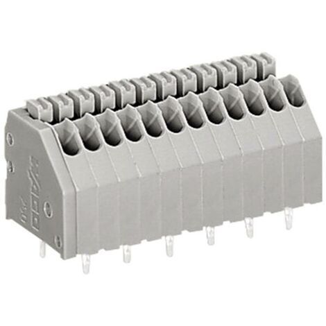 WAGO 250-404 Federkraftklemmblock 0.50 mm² Polzahl 4 Grau 1 St. (1/5)