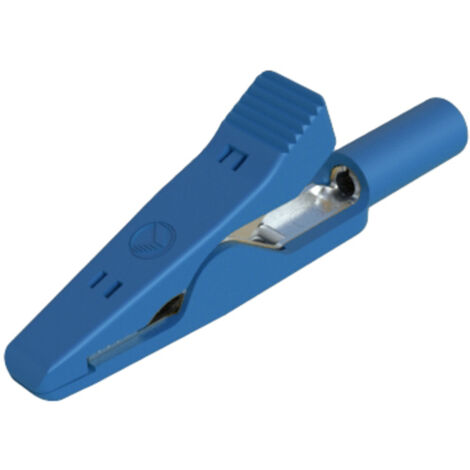 SKS Hirschmann MA 1 bl Krokodilklemme Steckanschluss 2 mm Ohne Messkategorie Blau (1/3)