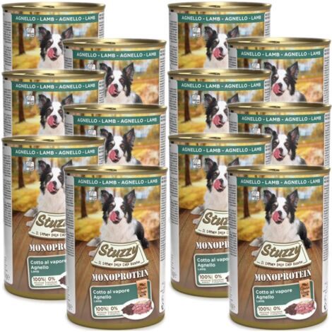 STUZZY Monoprotein Lamm - Nassfutter für Hunde - 12 x 400 g
