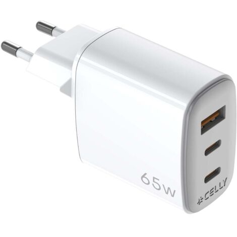 Celly UPTC1USB2USBC65 Ladegerät de mobiles Gerät Smartphone, Tablet, Telefon White USB USB Indoors. (1/3)