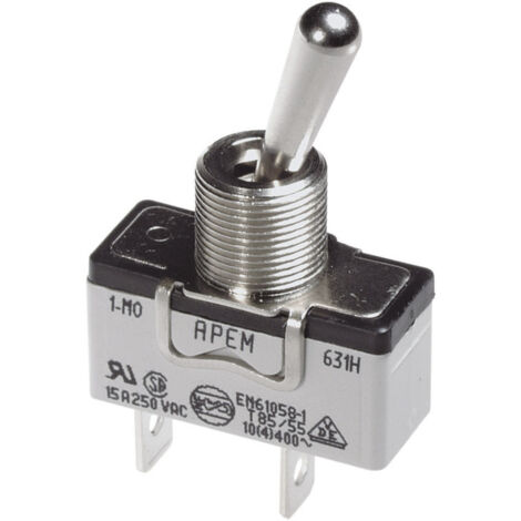 APEM 636H/2 636H/2 Kippschalter 250 V/AC 15 A 1 x Ein/Ein  rastend 1 St. (1/2)