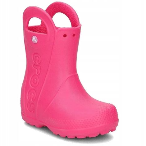 CROCS HANDLE RAIN BOOT KIDS 12803 J35EU3435 CANDY PINK (1/5)