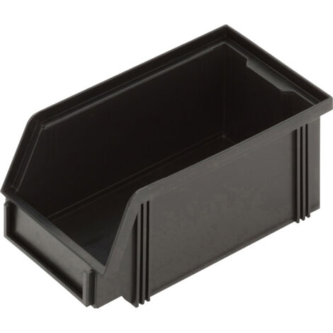 Alutec 1394005197 ESD Sichtlagerkasten CB5MC  (B x H x T) 100 x 75 x 175 mm Schwarz 1 St.