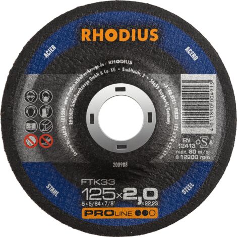 RHODIUS FTK33, 25 Stück, 115 x 3,0 mm, Trennscheibe