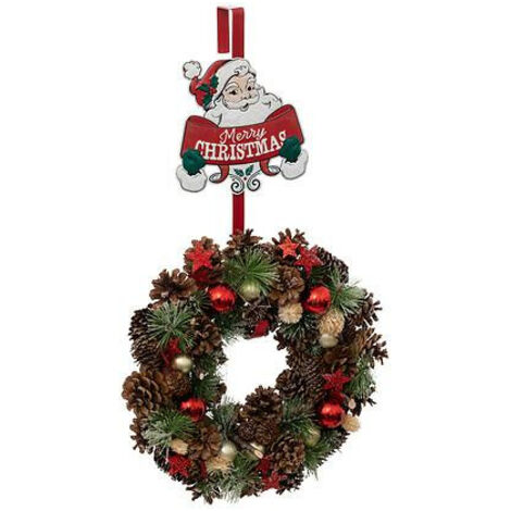 Weihnachtsmann-Anhänger, 38 cm, Metall (1/2)