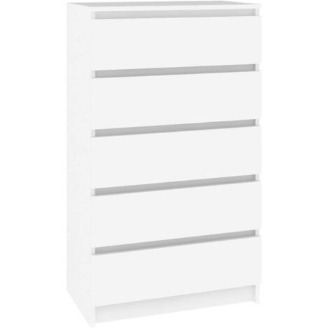 Schubladenschrank Weiß 60x36x103 cm Holzwerkstoff vidaXL