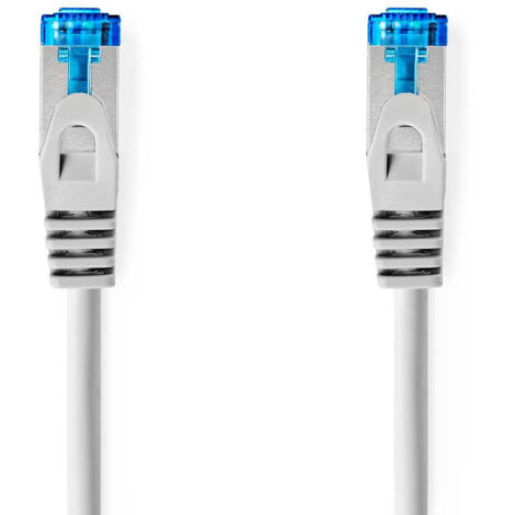 Cat6a netzwerkkabel sftp rj45 stecker rj45 stecker 050 m snagless rund lszh grau umschlag (1/3)