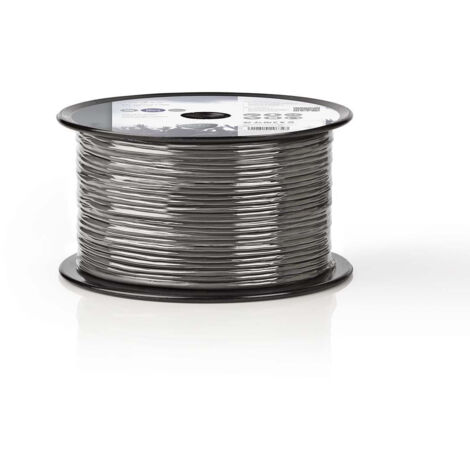 Mikrofonkabel 2x 012 mm kupfer 1000 m rund pvc dunkelgrau trommel 8 (1/3)