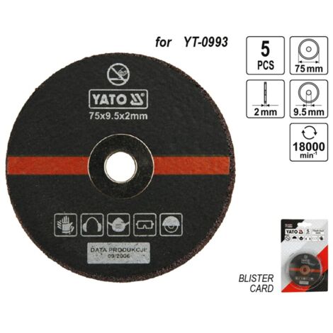 METALL-TRENNSCHEIBEN-SET 75MM2MM - YT-0994
