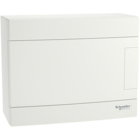 Aufputzverteiler Easy9 EU IP40 EZ9EU-1-8-NT-P weiße Tür 1-reihig 8 Module/Reihe