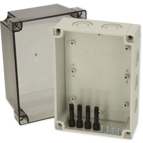 Fibox PCM 150/125 T 6016916 Universal-Gehäuse 180 x 130 x 125 Polycarbonat Lichtgrau (RAL 7035) 1 (1/2)
