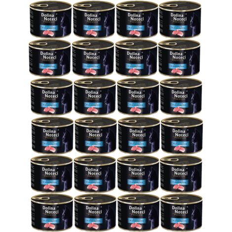 DOLINA NOTECI Premium reich an Lammfleisch - Nassfutter für Katzen - 24 x 185 g