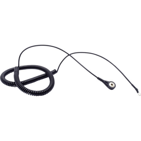 Quadrios  ESD-Erdungskabel   3.60 m Druckknopf 4 mm, Ringkabelschuhanschluss (1/5)