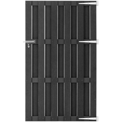 Gartentor WPC 100x180 cm Grau vidaXL