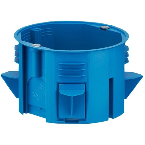 Installationsdose für Wände mit Polystyrol, Platte 60, gefugt, blau, nicht brennbar mit Schrauben, PST60 (1/2)