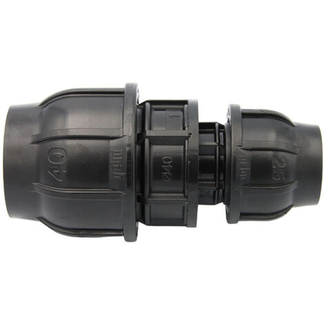 PE Rohr Kupplung 40x25 mm Reduzierung Verjüngung Verschraubung (1/5)