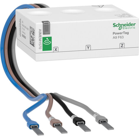 Überwachungssensor Schneider POWERTAG F63A 3P+N Halterung A9MEM1570