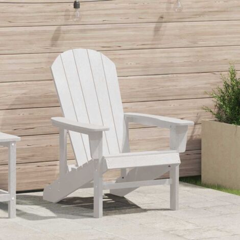 Adirondack Stuhl Weiß 74x82x91 cm HDPE vidaXL472139