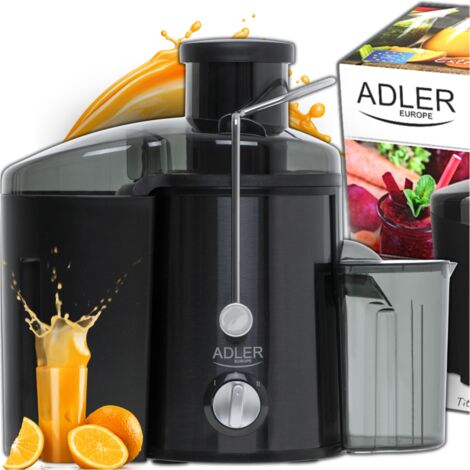 Adler AD 4132 - Saftpresse de (800 W, Klingen de Titan, Behälter de Saft de 0,45 L, 1,5 L, Antitropfsystem)