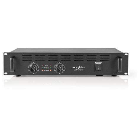 Pa verstarker rms ausgang 2x 100 w 8 ohm 2x 150 w 4 ohm 2 kanale 2u 19 rack montierbar metall schwarz (1/5)