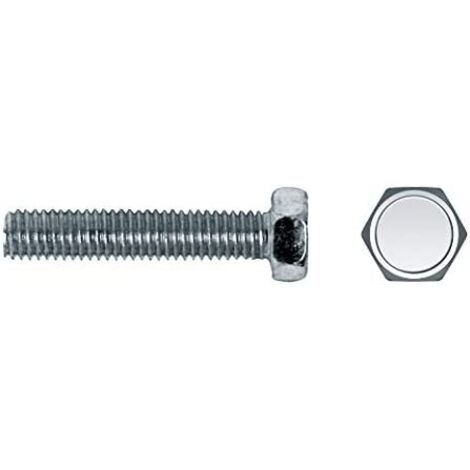 Schachtel mit 100 Einheiten verzinkter metrischer Sechskantschrauben Ø8x20mm