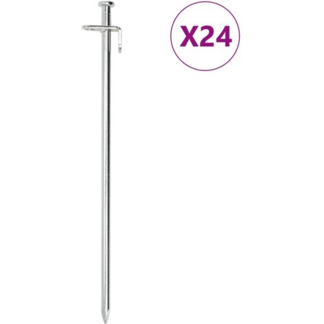 Zeltheringe 24 Stk. 30 cm 8 mm Verzinkter Stahl vidaXL363435 (1/5)