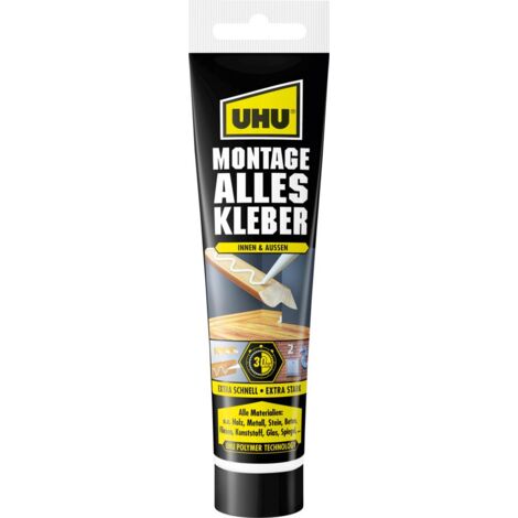 UHU MONTAGE ALLESKLEBER Tube 165g (1/2)