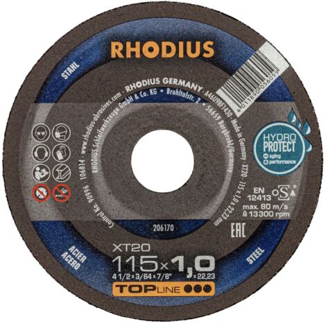RHODIUS XT20, 50 Stück, 115 x 1,0 mm, Trennscheibe