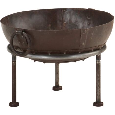vidaXL Rustic Fire Pit Ø 40 cm Iron