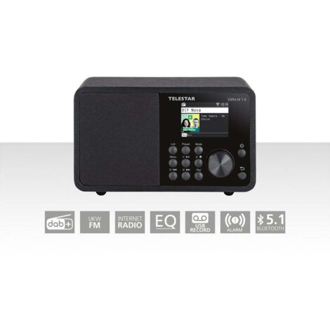 Dira m 1 a ewf kompaktes mono multifunktionsradio schwarz (1/5)