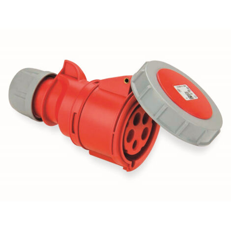 CEE-Kupplung Shark IP67, 5-polig 400V, 32A - rot (1/3)