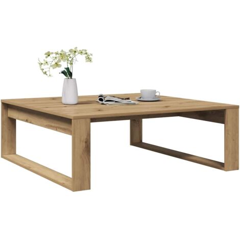 vidaXL Coffee Table Artisan Oak 100x100x35 cm Engineered Wood