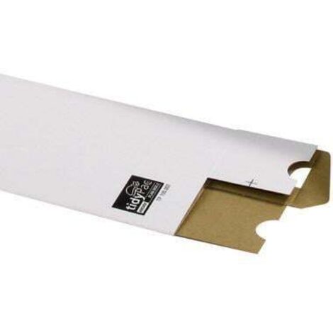 Versandhülse ® 7,5 x 7,5 x 110 cm (B x H x L) mit Steckverschluss Wellkarton weiß (1/5)