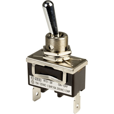 SCI R13-29A-01A-HWH Kippschalter 250 V/AC 10 A 1 x Aus/Ein rastend 1 St. (1/2)