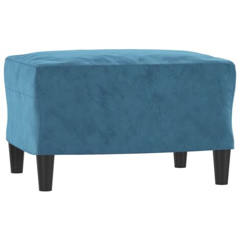 Fußhocker Blau 60x50x41 cm Samt vidaXL