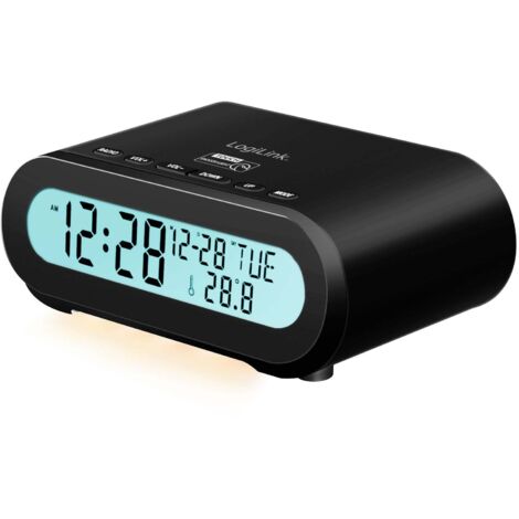 Radiowecker temperaturluftfeuchtigkeit usb cbatteriebetrieb schwarz (1/5)