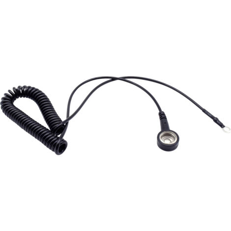 Quadrios  ESD-Erdungskabel   1.80 m Druckknopf 10 mm, Ringkabelschuhanschluss (1/4)