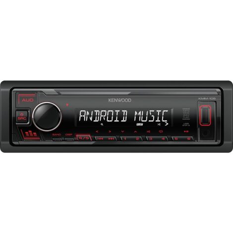 Kenwood KMM-105RY Auto-Multimedia-Empfänger Schwarz 50W