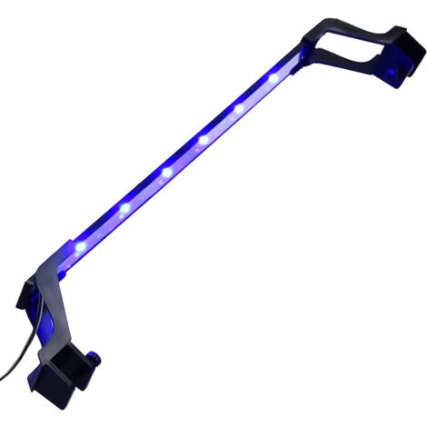 LED-Aquariumleuchte mit Klemmen 55-70 cm Blau und Weiß vidaXL