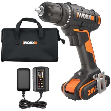 WORX WX100 Bohrmaschine/Schrauber mit 2,0 Ah Akku und Standard-Ladegerät (1/5)
