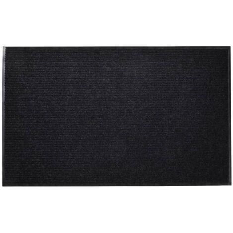 Schwarze PVC Türmatte 90 x 120 cm vidaXL