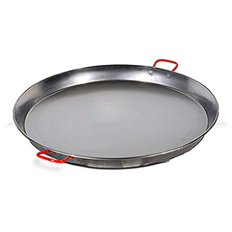 Valencianische Paellapfanne 36 cm. Poliert, für 7 Personen