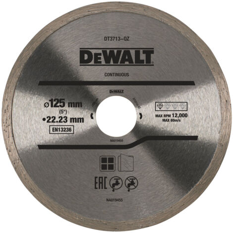 Diamanttrennscheibe 125 x 22,2 mm DeWalt DT3713-QZ (1/5)