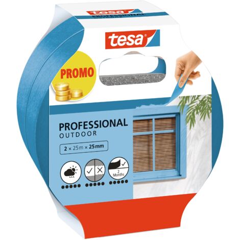 tesa Professional Outdoor 56214-00000-03 Malerabdeckband  Blau (L x B) 50 m x 25 mm 2 St. (1/5)