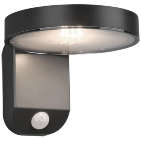 LED Solar Wandleuchte Außenleuchte POSADAS mit Bewegungsmelder in Anthrazit (1/5)